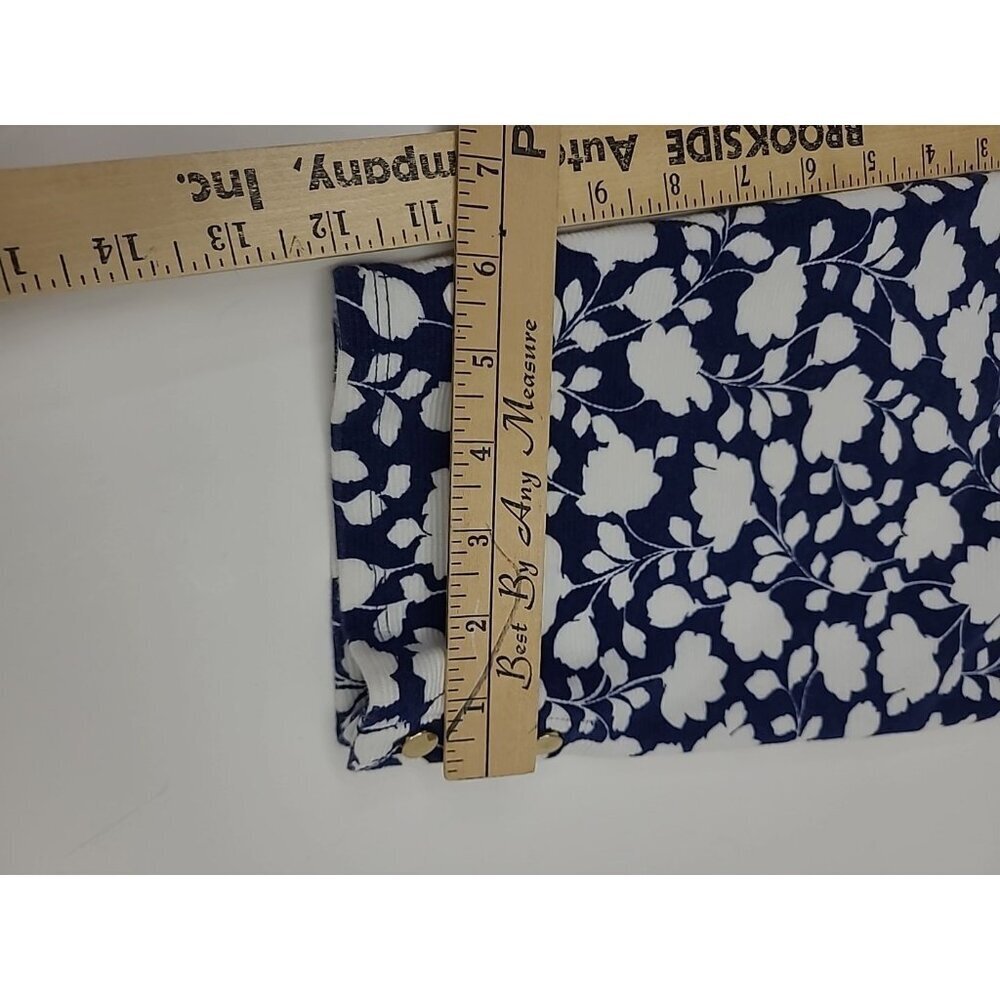 Talbots Plus Top Women's Size 3X Floral Blue and White - Picture 6 of 6